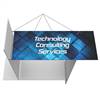 14ft x 3ft Four-Sided Pinwheel Formulate Master Hanging Trade Show Sign | Single-Sided Display