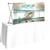 5ft Curved HopUp 2x1 Tabletop Fabric Trade Show Display with Front Graphic has a light weight, heavy duty frame that holds a fabric graphic mural. It sets up in seconds and can be packed away just as quickly after trade show or event