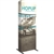 30in HopUp Straight 1x3 Tension Fabric Display with Full Fitted Graphic has a light weight, heavy duty frame that holds a fabric graphic mural. It sets up in seconds and can be packed away just as quickly. Durable stretch fabric graphic stays attached