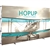 12ft Hopup Floor 5x3 Straight Fabric Display with Front Graphic is the largest among Hop Up trade displays, making it the perfect way to stand out against the competition. HopUp has a light weight, heavy duty frame that holds a fabric graphic mural