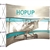 12ft Hopup Floor 5x3 Curved Fabric Display with Front Graphic is the largest among Hop Up trade displays, making it the perfect way to stand out against the competition. HopUp has a light weight, heavy duty frame that holds a fabric graphic mural