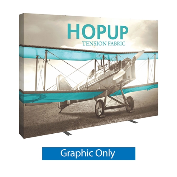 10ft x 10ft Hopup Floor 4x4 Straight Display Full Fitted Graphic Only . Hopup Floor exhibit  is the largest among Hop Up trade displays, making it the perfect way to stand out against the competition.