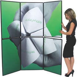 6ft x 7ft Horizon 6 Folding Display Panel System is a quick to set up, easy to use display system created specifically to hold your custom graphics. Available in several shapes and sizes, you can find the Horizon that is right for you.