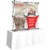 5ft Xclaim 3-D PopUp Table Top Display Kit 04 with Full Fabric Graphics. Portable tabletop displays and exhibits. Several different styles are available, including pop up frames with stretch fabric or fold up panels with custom graphics.