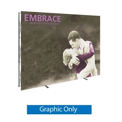12ft x 8ft (5x3) Embrace Left L-Shape Tension Fabric Popup SEG Display (Front Graphic Only). Several different styles are available, including pop up frames with stretch fabric or fold up panels with custom graphics.