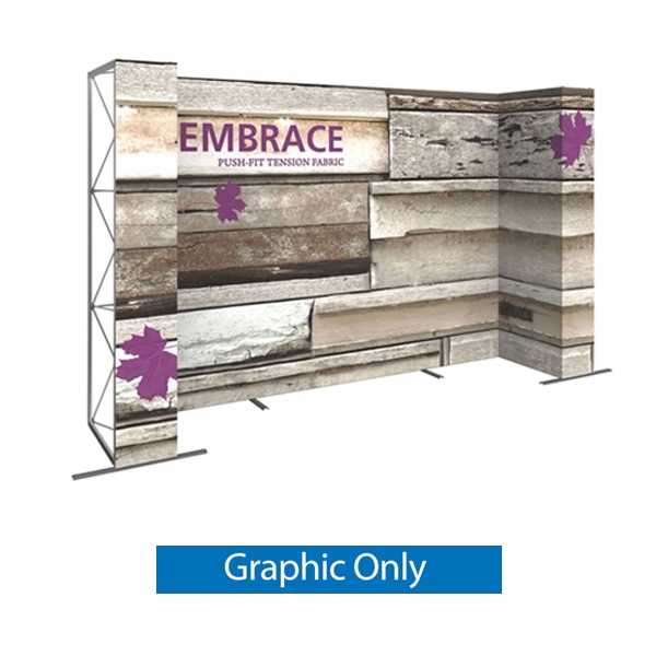 15ft x 8ft (6x3) Double-Sided Embrace U-Shape Tension Fabric Popup SEG Display. Portable tabletop displays and exhibits. Several different styles are available, including pop up frames with stretch fabric or fold up panels with custom graphics.