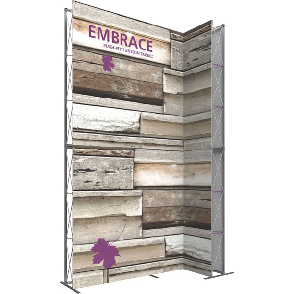 10ft x 15ft (4x6) Embrace Tension Fabric Popup SEG Display (Front Graphic & Hardware). Portable tabletop displays and exhibits. Several different styles are available, including pop up frames with stretch fabric or fold up panels with custom graphics.