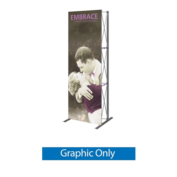 Replacement Fabric for 3ft Embrace Push-Fit Tension Fabric Display with Front Graphic. Portable tabletop displays and exhibits. Several different styles are available, including pop up frames with stretch fabric or fold up panels with custom graphics.