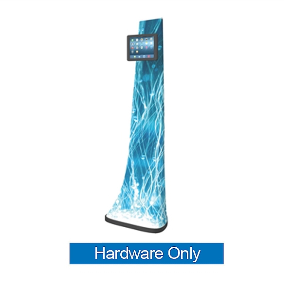 Formulate iPad Tablet Kiosk 03 Stand Hardware. Formulate iPad Stands are a series of banner displays that incorporate either a TV Monitor, iPad Tablet or both.  The popularity of incorporating an iPad or TV monitor into a trade show booth has increase