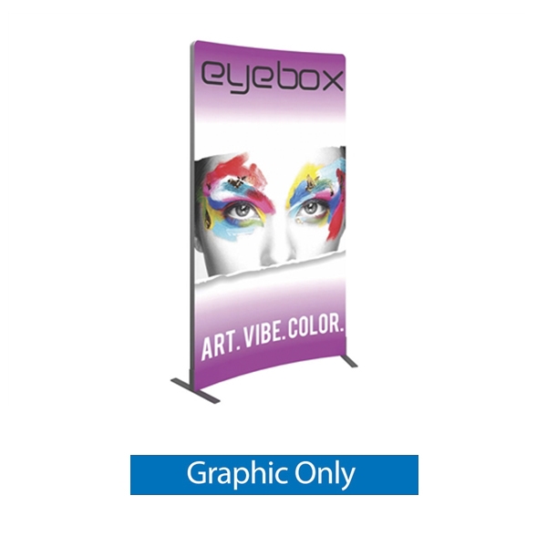 Replacement Graphic for 5ft x 8ft Curved Vector Frame Display | Single-Sided SEG Fabric Graphic CR-02