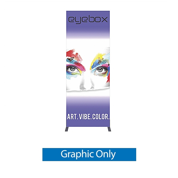 Single-Side Graphic for 3ft x 8ft Vector Frame Light Box Rectangle 06 ( Backwall Displays) is an indoor aluminum extrusion frame system. Get maximum visibility at your next show with a backlit Vector fabric display.