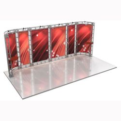 This 10 x 20 custom trade show truss system will help you stand out at the next trade show, drawing attention from across the exhibit floor.  Truss exhibits are one of the most structurally elaborate trade show displays.  They are popular with exhibitors