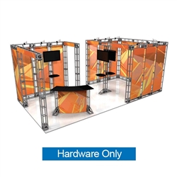 This 10ft x 15ft custom trade show truss system will help you stand out at the next trade show, drawing attention from across the exhibit floor.  Truss exhibits are one of the most structurally elaborate trade show displays. 