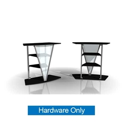 41.625in x 38.5in V|lead Exhibitline Pedestal | Hardware Only