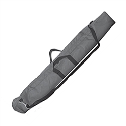 54in x 3.75in x 8in Travel Carry Bags are specifically made for each banner stand. With it's sleek black color and quality stitching. Straps also allow you to easily carry your banner stand with you anywhere you go from trade show to trade show or event