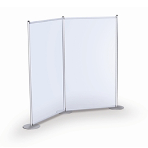 Backwall Privacy Pole Pockets Graphics offers support for any rigid graphics. The portable, lightweight aluminum base allows quick graphic changes. Great for exhibitor, event and retail environments.Rigid Graphic Holders can hold variety of signage.