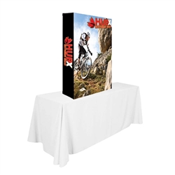 5ft x5ft RPL Fabric Pop Up Table Top Display is the alternative display for Our Ready Pop fabric pop-up display. RPL Tension Fabric Pop Up Table Top Display allow exhibitors to travel light and keep costs down for small shows and conferences.