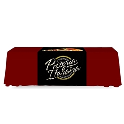 3 ft Table Runner 3 ft. Backless Dye Sub Print  - Stylish and elegant, table throws and runners professionally present your company image at events and trade shows. These premium quality