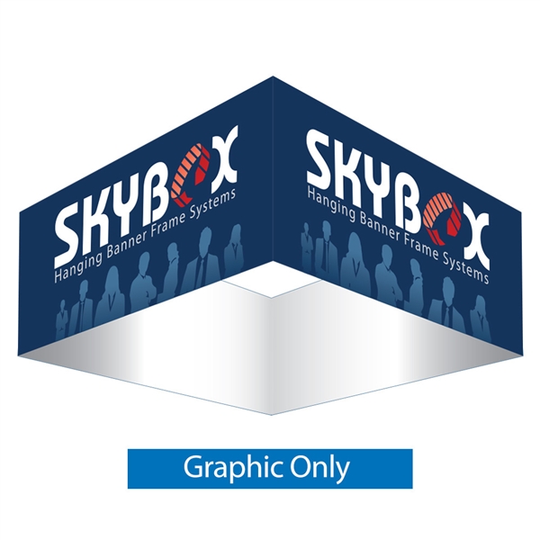 5ft x 42in Square Skybox Hanging Banner | Single-Sided Graphic Only