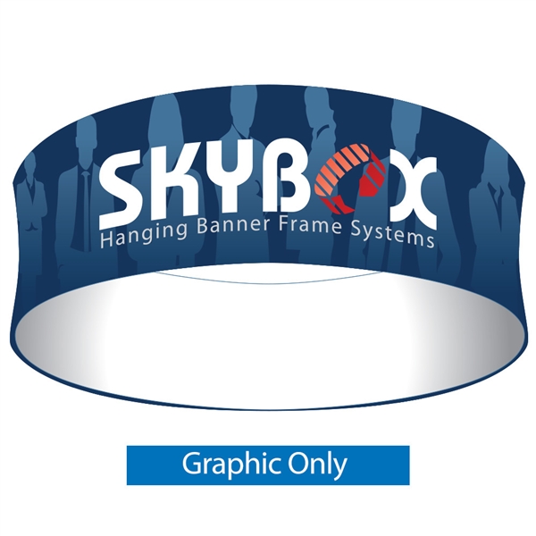 12ft x 24in Circle Skybox Hanging Banner | Single-Sided Graphic Only