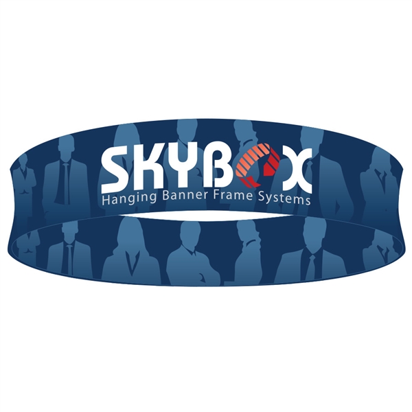 20ft x 48in Circle Skybox Hanging Banner | Double-Sided | Inside & Outside Graphic Kit