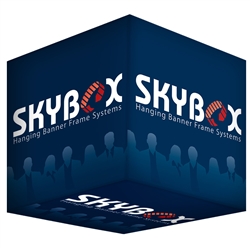 5ft x 5ft Skybox Hanging Banner Cube | Single-Sided | Outside Graphic Kit