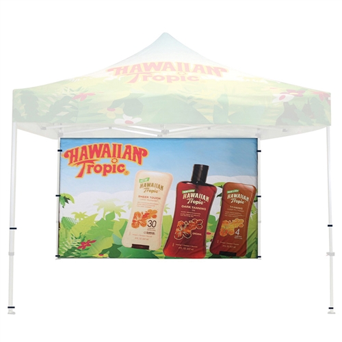 Single Sided Custom Print Backwall for 10 ft Casita Canopy. We offer the highest quality canopy tents, party tents, shade canopies, tent tarps, canopy accessories & more at the lowest wholesale price to the public, excellent way to provide shade.