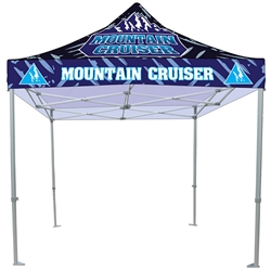 Classic Casita Canopy Heavy Duty Tent 10 ft. Classic Graphic Package are an excellent way to provide shade for outdoor events. This canopy has a 10ft x 10ft footprint with five height settings settings on the legs.