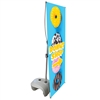 This Zeppy outdoor banner stand has both stability and looks. It is adjustable in both width and height to allow multiple graphic sizes, and has a large base that can be filled with either water or sand. Price includes stand hardware.