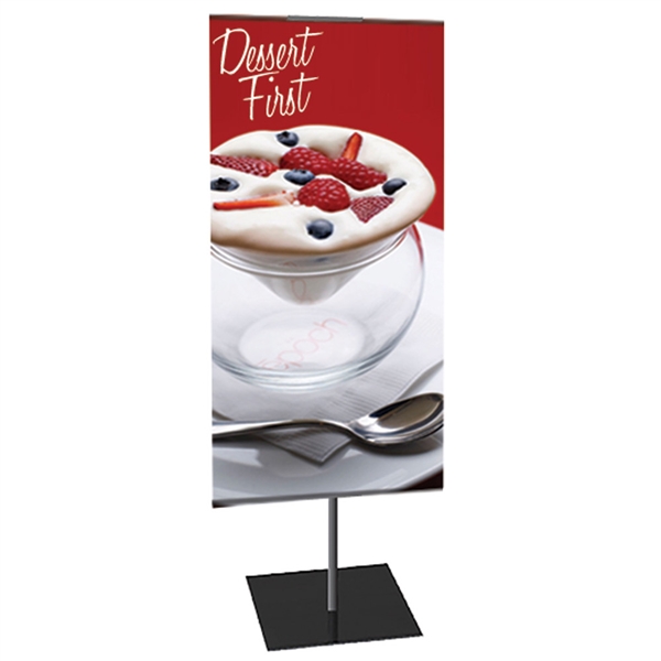 12in x 42in Classic Banner Stand Small Single-Sided Graphic Package. We offers a full line of trade show displays, pop up booths, banner stands, table top displays, banner stands, hanging banners, signs, molded shipping cases, counters and podiums.