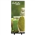 33.5in x 80in Econoroll Retractable Banner Stand Black Graphic Package is a great way to market your company and showcase your products. This double sided retractable banner stand comes in 33.5in widths and displays two banners back to back.