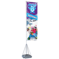 Mondo Flagpole 17ft Banner Stand w/ Single Sided