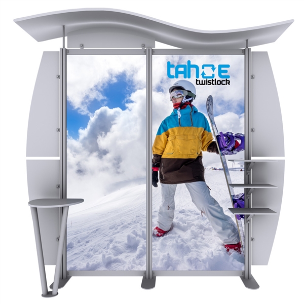 10ft Tahoe Twistlock W Modular Backwall Display Graphic Package. Twistlock Tahoe is a modular backwall display booth is fully customizable. Twistlock Tahoe Modular Display Portable System is available in number of configurations- perfect backwall display