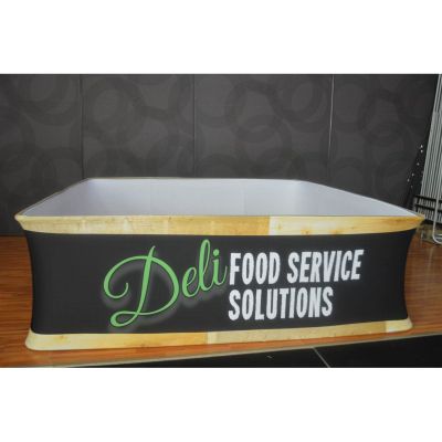 A proud example of our work! Shop confidently at www.xyzDisplays.com knowing you are getting the best prices and excellent service!