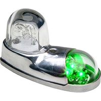 Whelen 01-0771110-03 Model 7111003 Green LED 28V RFI Shielded Strobe Anti-Collision Position Light