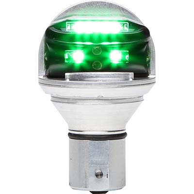 Whelen Chroma Series 01-0771900-G1 Model CHROMA1G Green LED 14V Plug & Play Position Lights