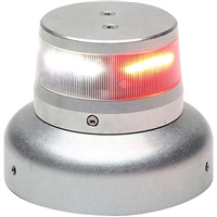 Whelen 01-0772010-72 Model OR36S1W Red/White Split LED 14V Beacon (3.75" Base)