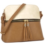 All-In-One Crossbody/ Messenger Bag with Decorative Tassel