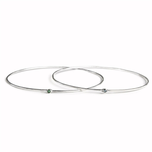 Tiny Faceted Gemstone Bangle + MORE COLORS