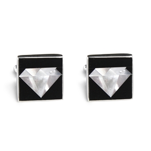 Diamonds Inlay Cufflinks