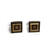 Square Tiger Eye & Black Onyx Squares Inlay Cufflinks