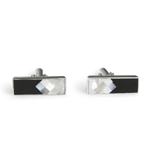 Black Onyx and Mother of Pearl Diamonds Cufflinks
