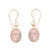 Ray of Light Earrings in Rose Quartz and 14k GF