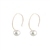 Ideal Pearl Earrings in baroque round white pearls and 14K Gold Filled
