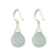 Large Twinkling Drop Earrings in Peruvian Chalcedony