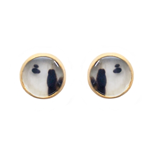 Small 10mm Stone Stud Earrings in 14k Gold Filled + More Colors