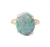 Prong set Mintabie opal ring