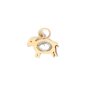 Golden Fleece Lamb Charm in 14k Gold + More Colors