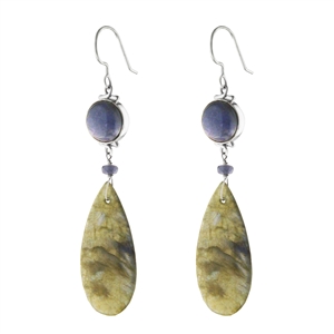 Limited Edition Tanzanite and Labradorite Earrings