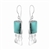 Sterling silver fringe earrings in turquoise